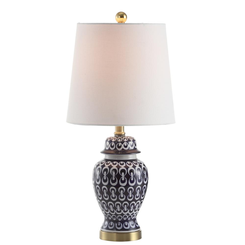Kyra Table Lamp, Blue/White. Picture 4