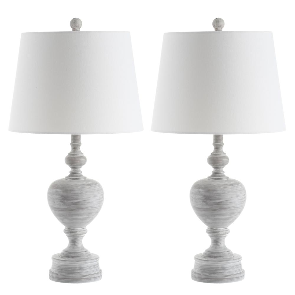 Alban Table Lamp, White Wash, set of 2. Picture 2