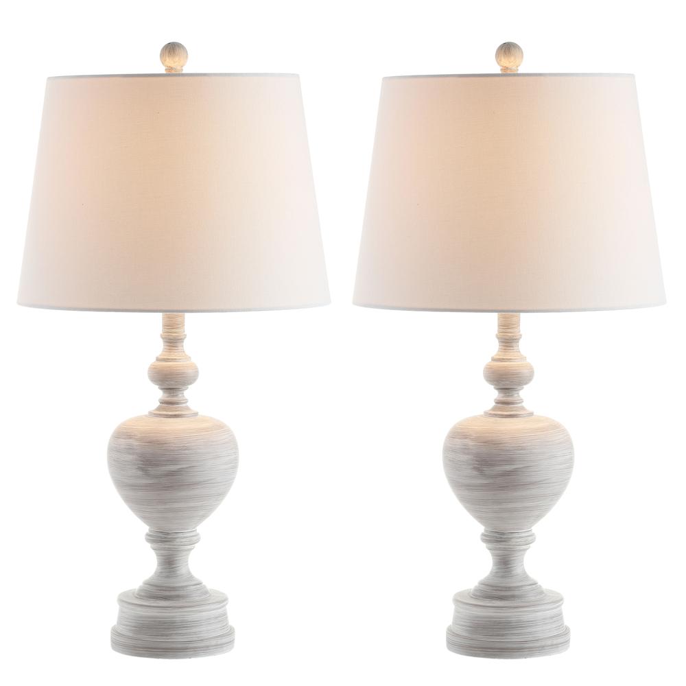Alban Table Lamp, White Wash, set of 2. Picture 4
