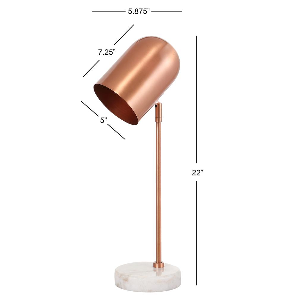 Charlson Table Lamp, Copper/White. Picture 1