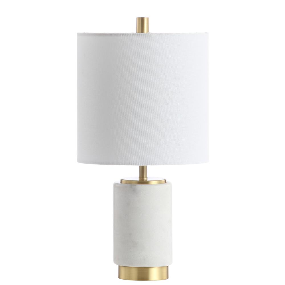 Davion Table Lamp, White/Brass Gold. Picture 1