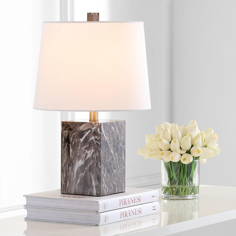 Brett Table Lamp, Brown Marble. Picture 4