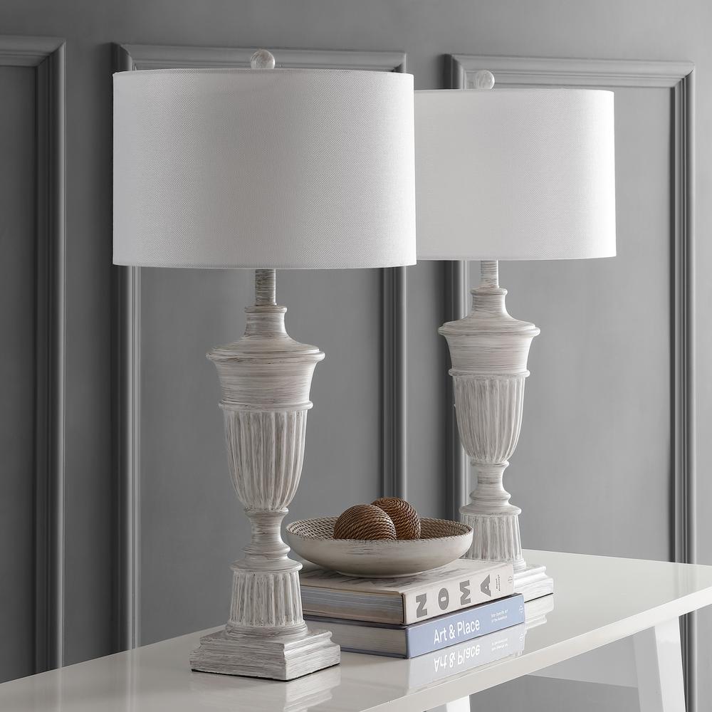 Kylen Table Lamp, White Wash. Picture 1