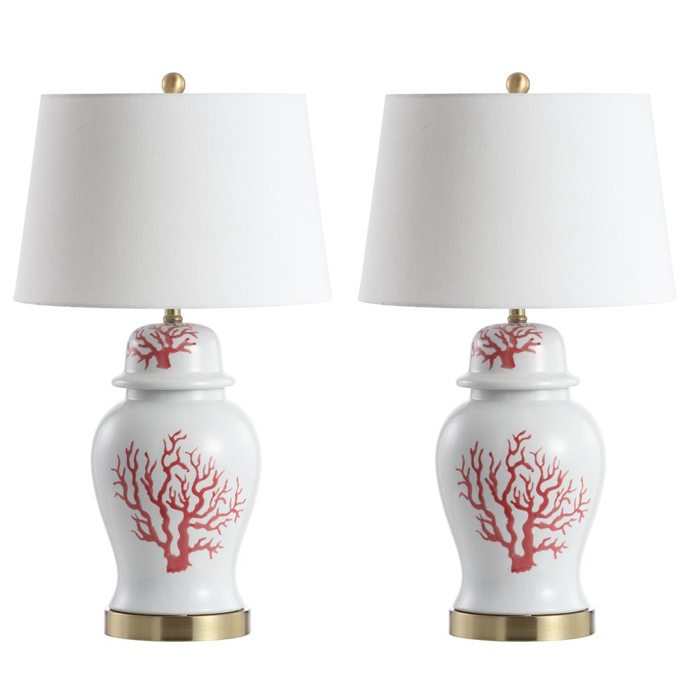 Emory Table Lamp, Red/White. Picture 2
