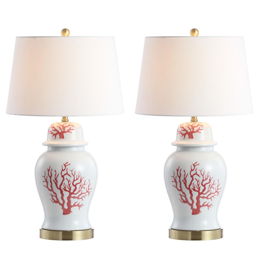 Emory Table Lamp, Red/White. Picture 4