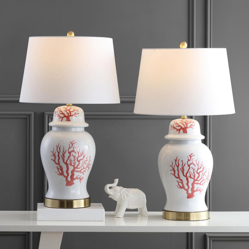 Emory Table Lamp, Red/White. Picture 3