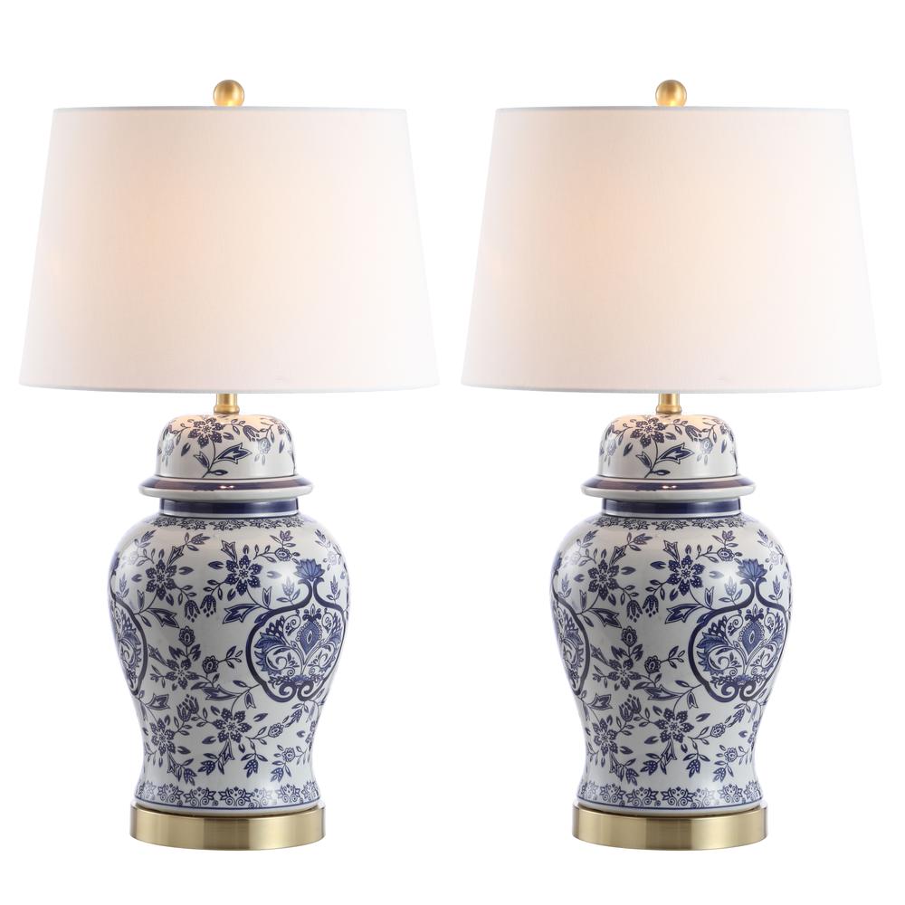 Ariadne Table Lamp, Blue/White. Picture 4
