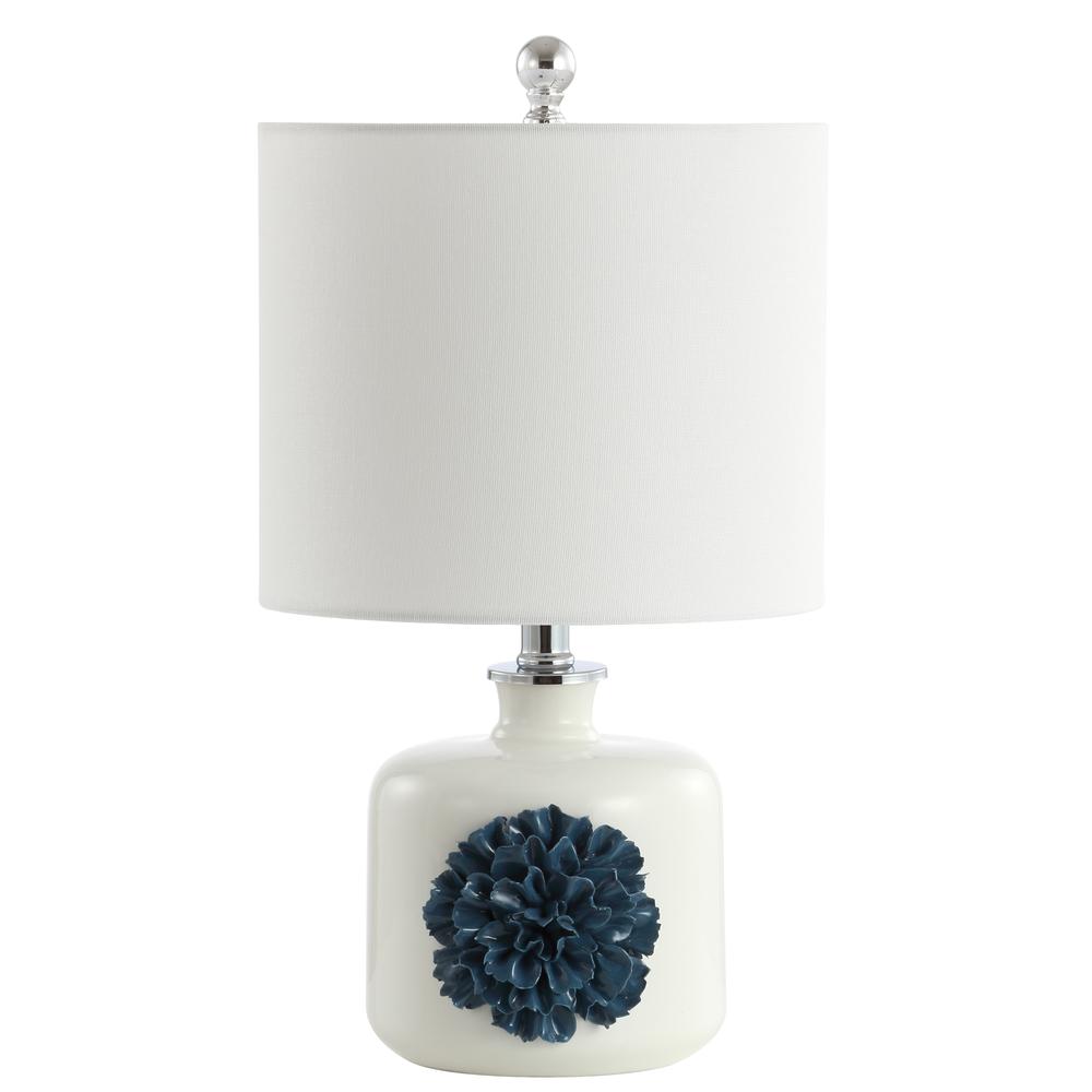 Olinda Table Lamp, White/Blue. Picture 2