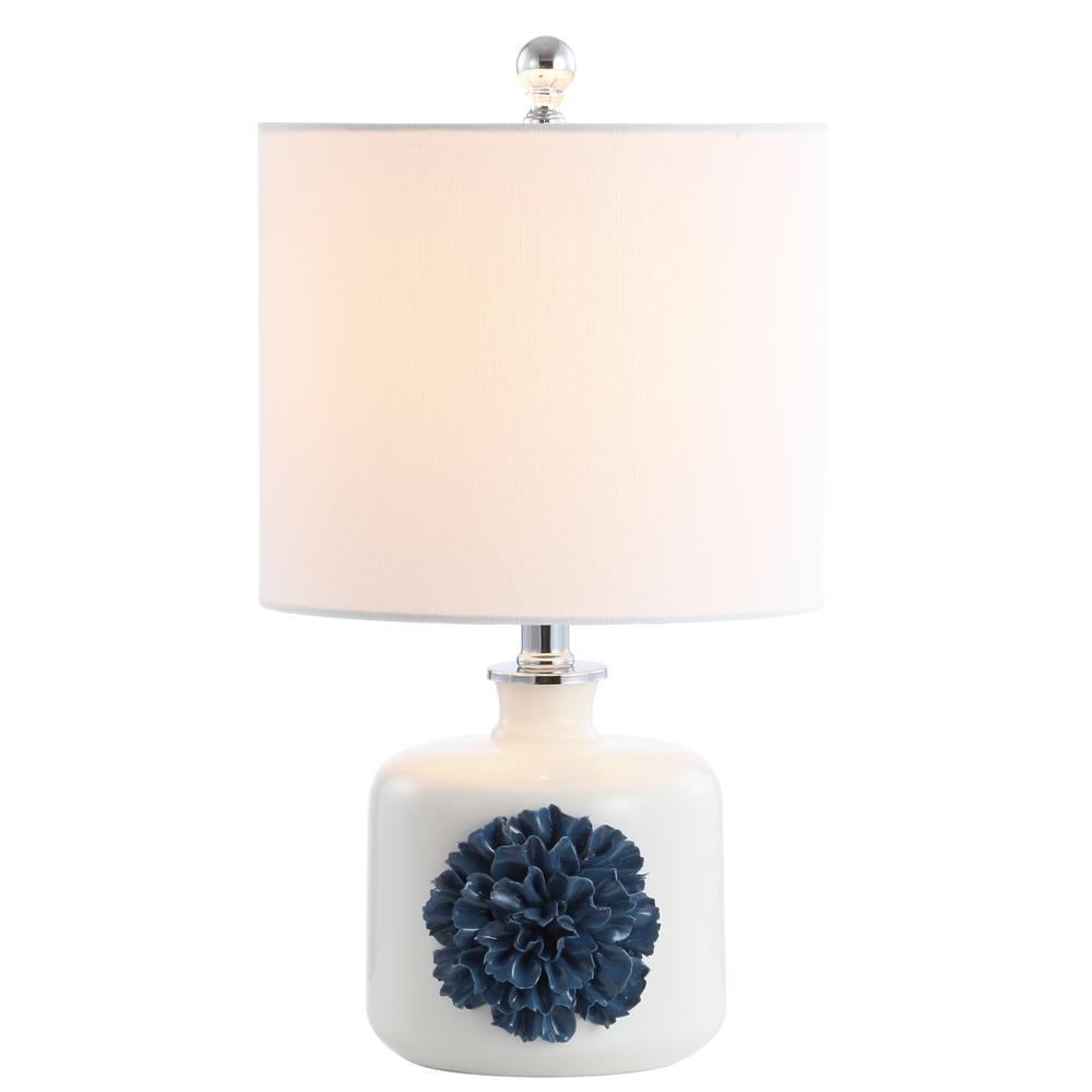 Olinda Table Lamp, White/Blue. Picture 4
