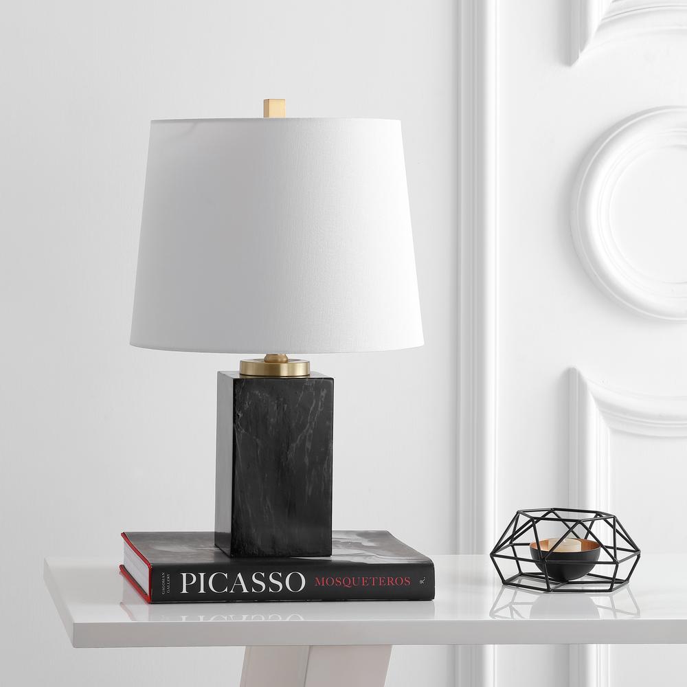 Judson Table Lamp, Black Marble Finish. Picture 1