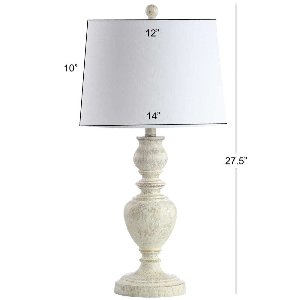 Zabi Table Lamp, White Wash. Picture 1