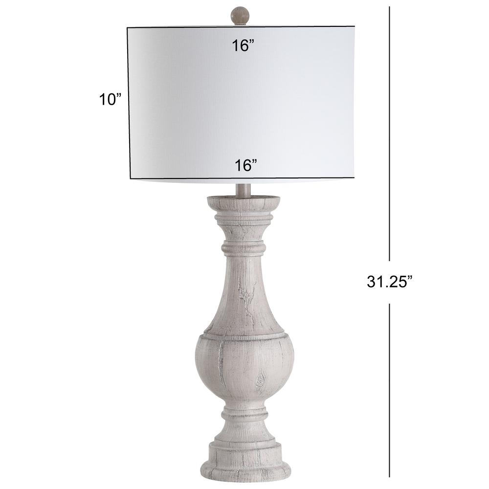 Savion Table Lamp, White Wash. Picture 1