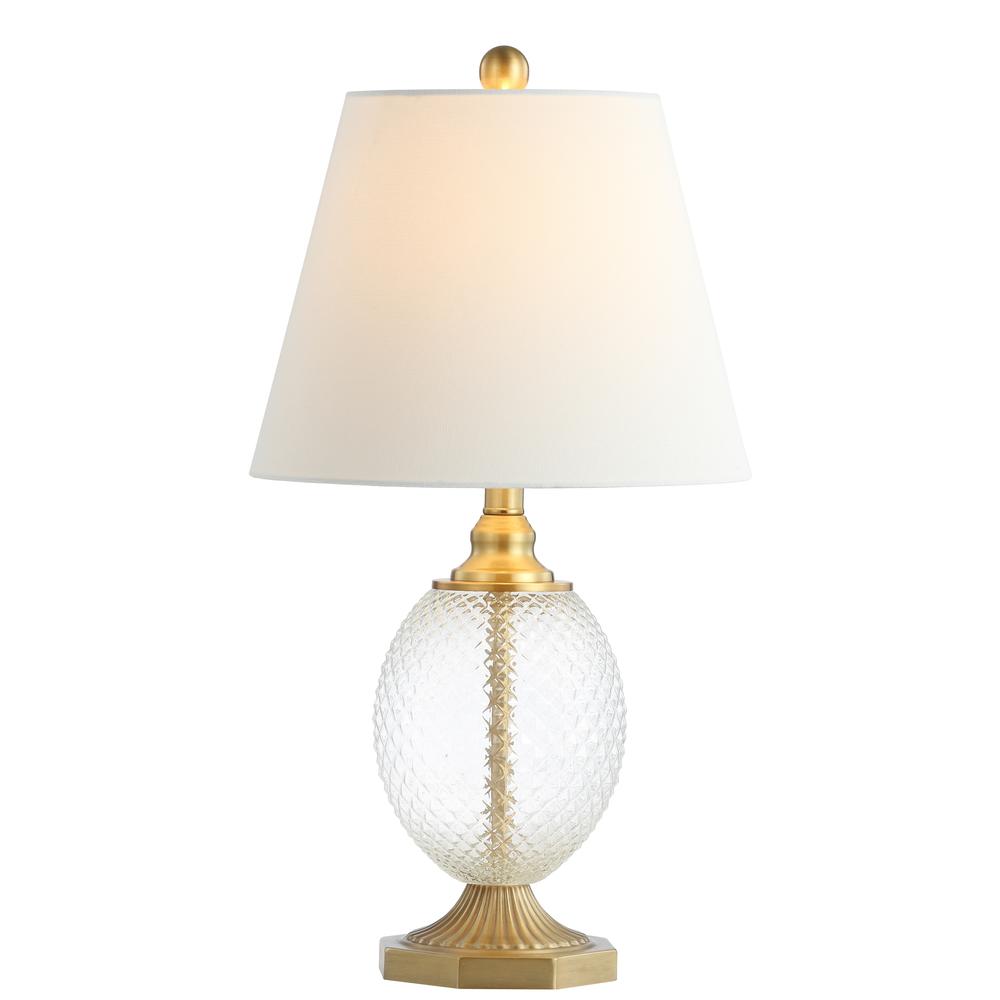 Kaiden Table Lamp, Clear/Brass Gold. Picture 4