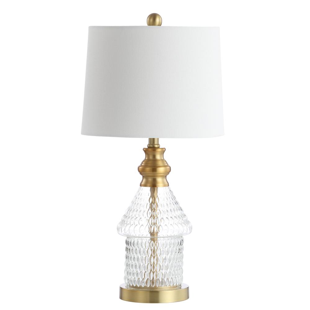 Camden Table Lamp, Clear/Brass Gold. Picture 2