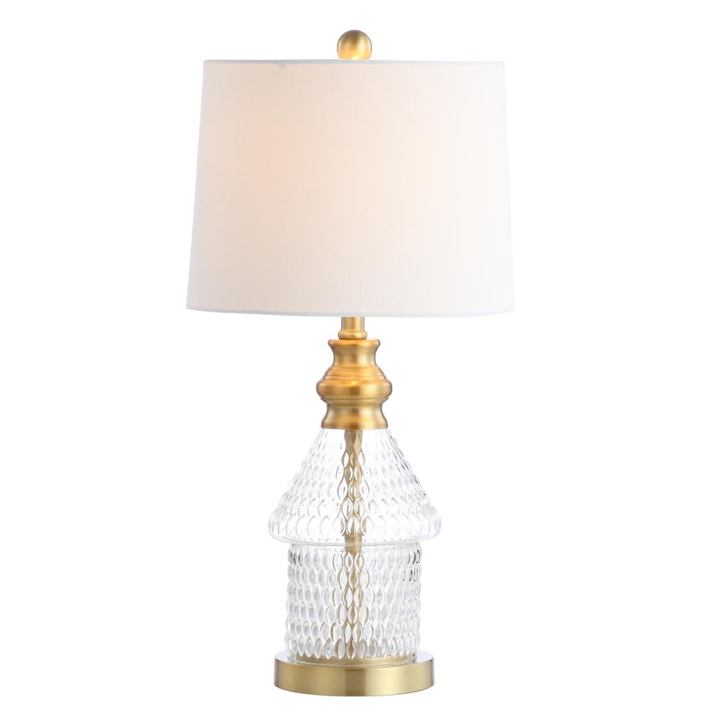 Camden Table Lamp, Clear/Brass Gold. Picture 4