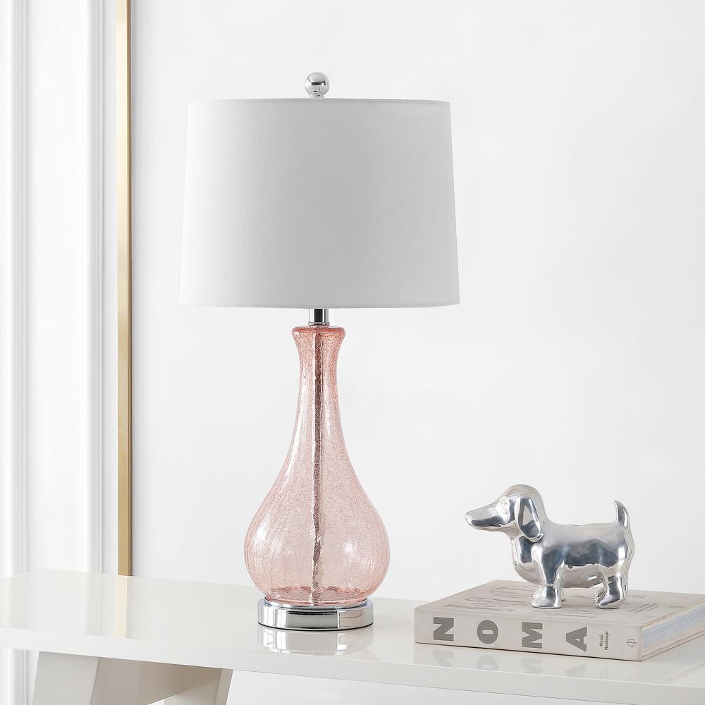 Finnley Table Lamp, Light Blush Crackle. Picture 2
