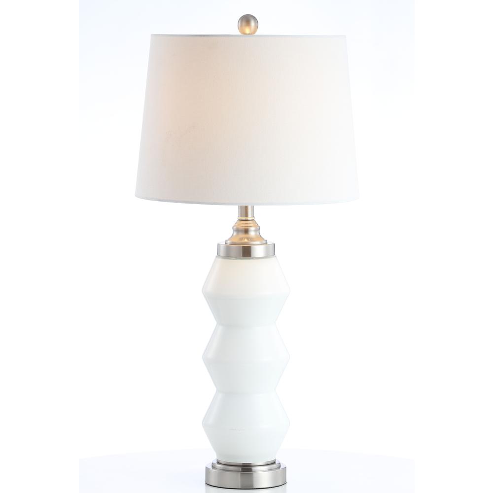 Jayce Table Lamp, White /Nickel. Picture 2