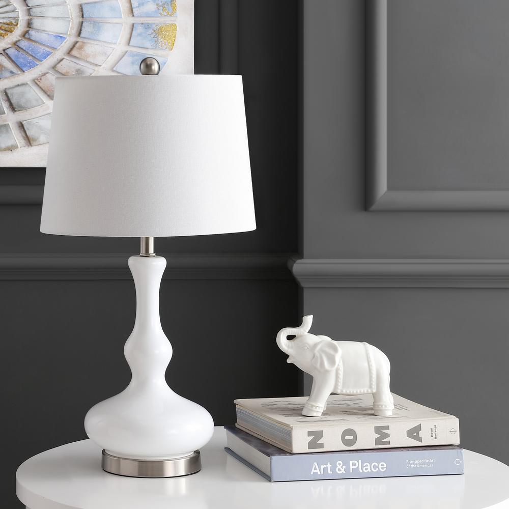 Kellen Table Lamp, White /Nickel. Picture 1