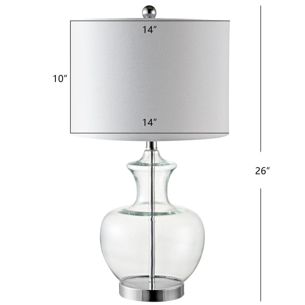 Bilsor Table Lamp, Clear/Chrome. Picture 1