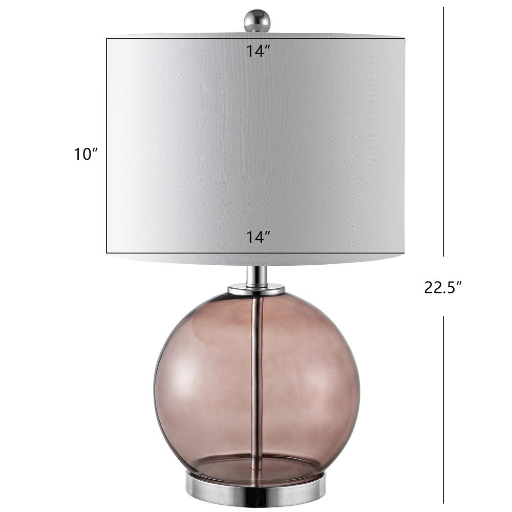 Lonni Table Lamp, Smoked Grey Glass. Picture 1