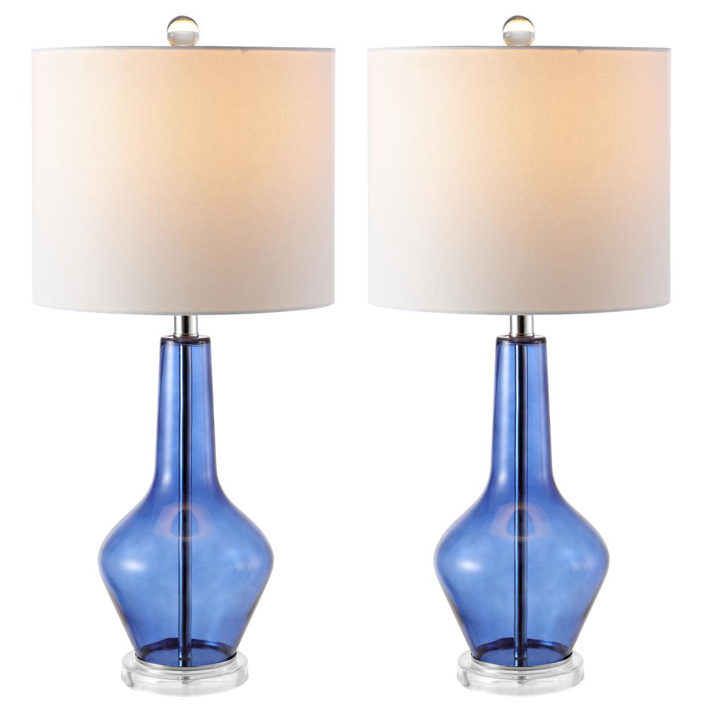 Velor Table Lamp, Blue. Picture 4