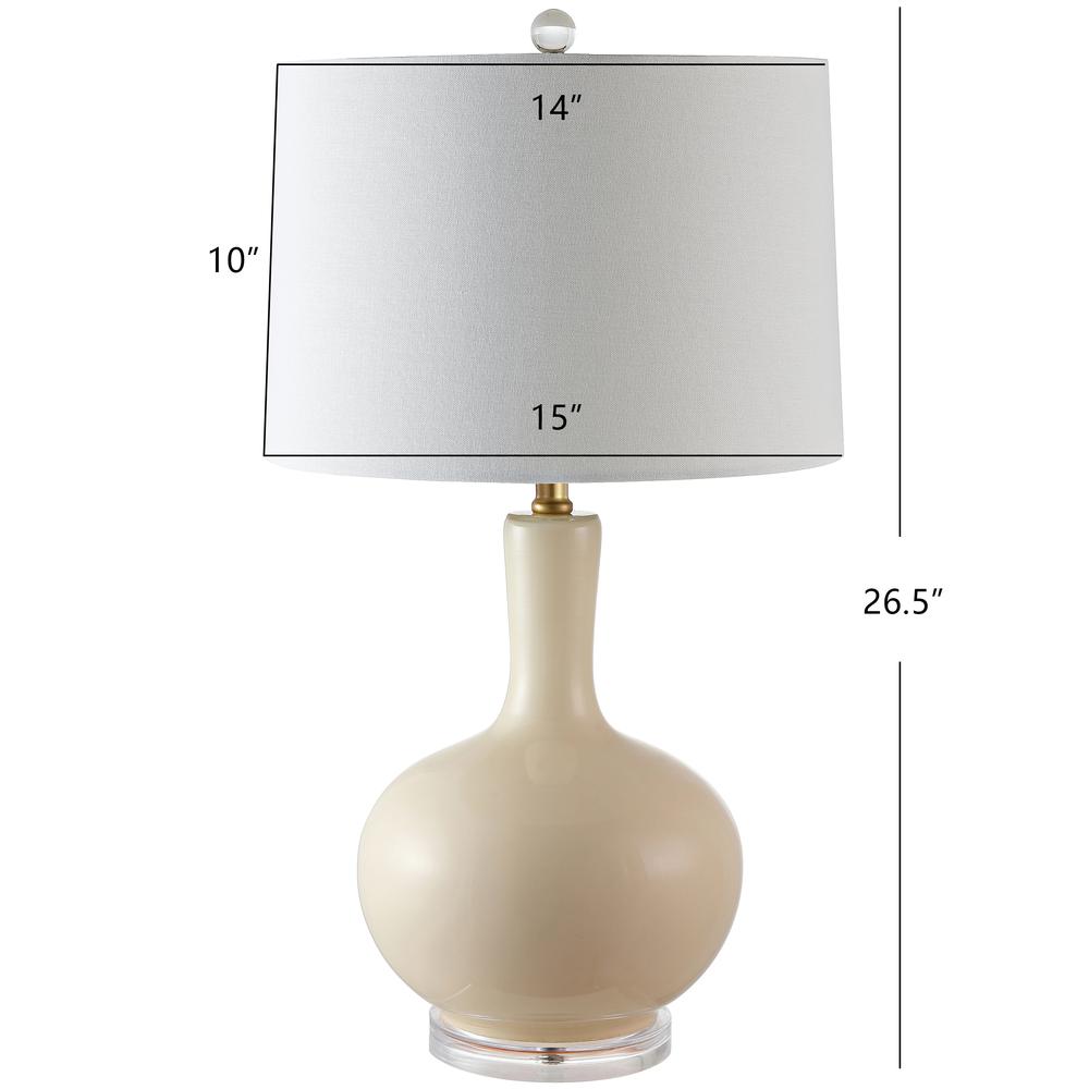 Nilla Table Lamp, Cream/Clear. Picture 1