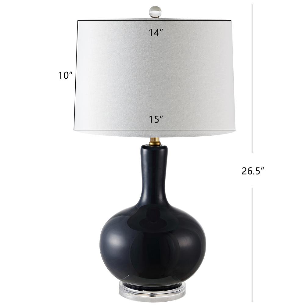 Nilla Table Lamp, Navy/Clear. Picture 1