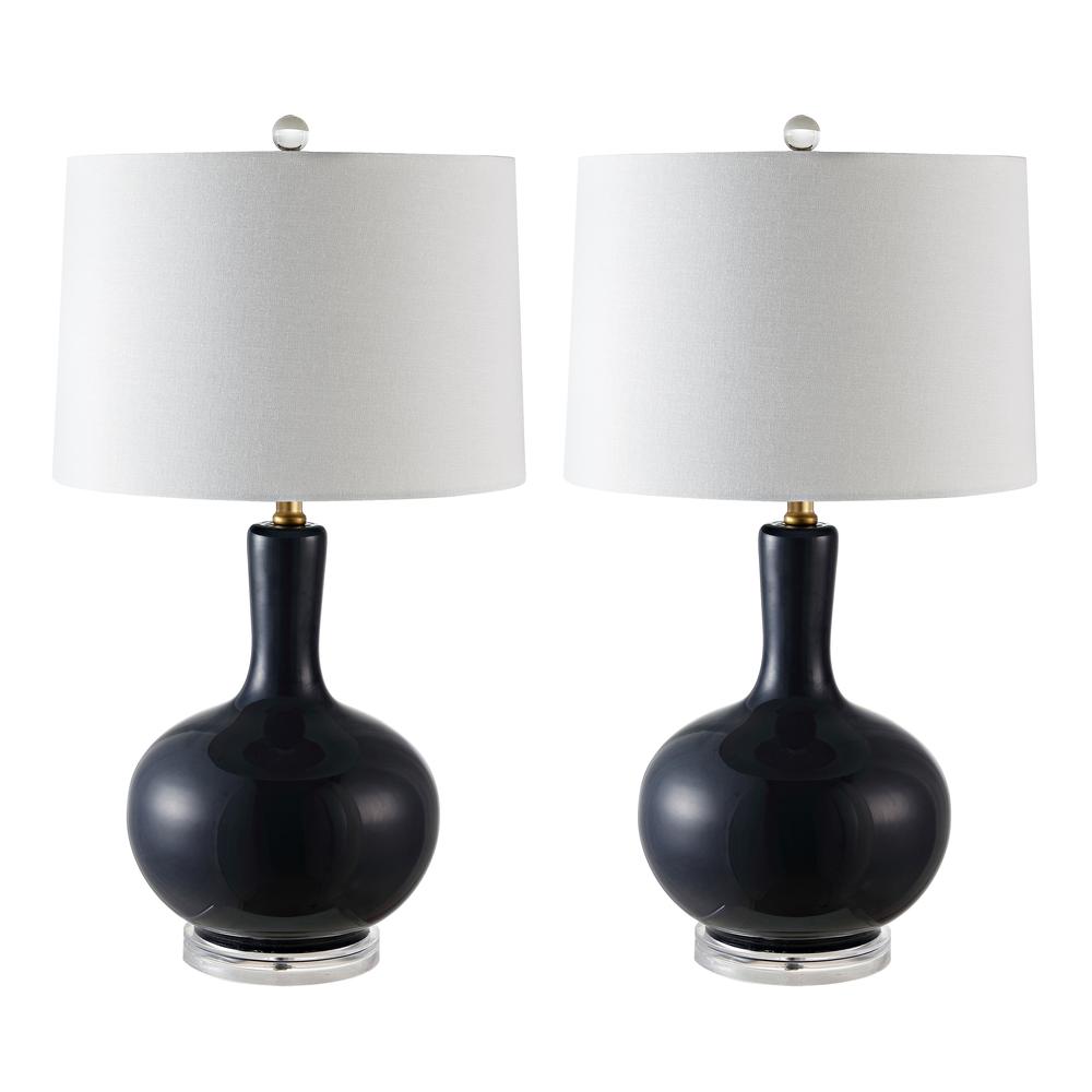 Nilla Table Lamp, Navy/Clear. Picture 3