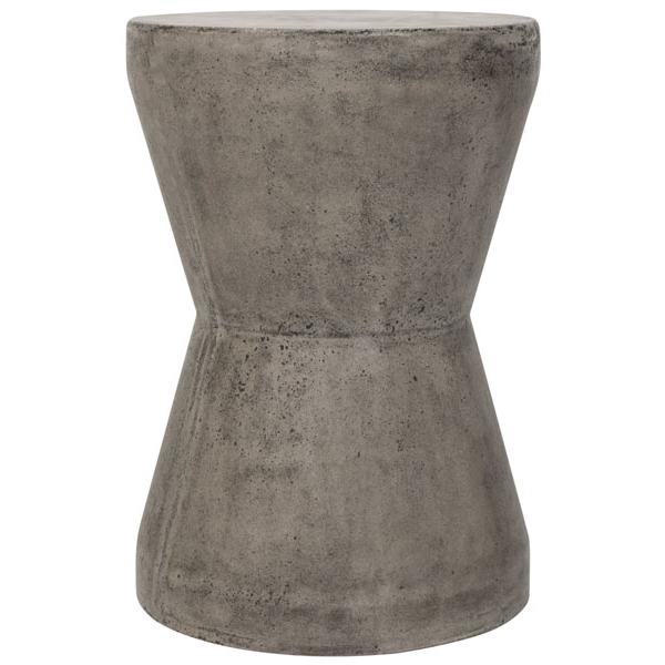 TORRE INDOOR/OUTDOOR MODERN CONCRETE 17.3-INCH H ACCENT TABLE, VNN1001A. Picture 1