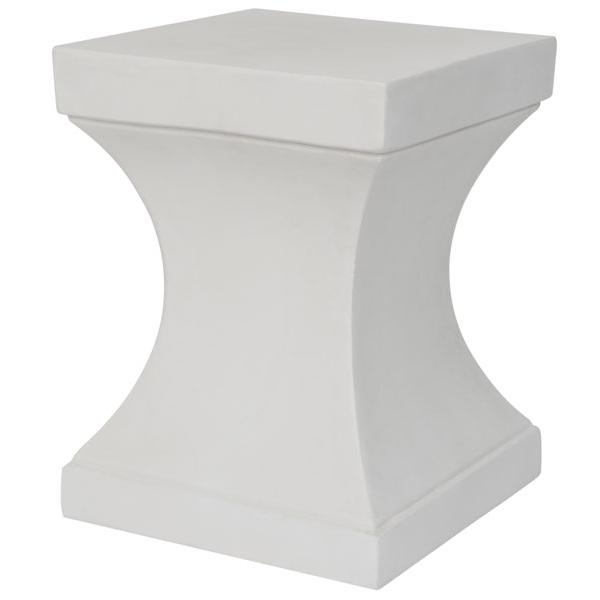 CURBY INDOOR/OUTDOOR MODERN CONCRETE 17.7-INCH H ACCENT TABLE, VNN1002B. Picture 1