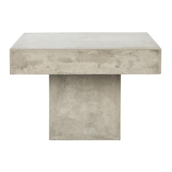 TALLEN INDOOR/OUTDOOR MODERN CONCRETE 15.75-INCH H COFFEE TABLE. Picture 1