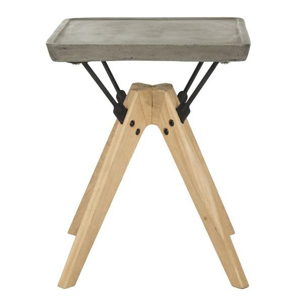 MARCIO INDOOR/OUTDOOR MODERN CONCRETE 19.69-INCH H SIDE TABLE. The main picture.