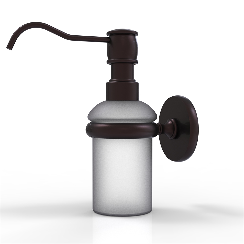 P1060-ABZ Prestige Skyline Collection Wall Mounted Soap Dispenser, Antique Bronze. Picture 1