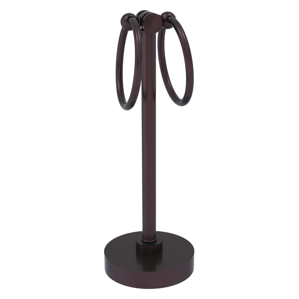Foxtrot Collection Towel Ring in Satin Chrome
