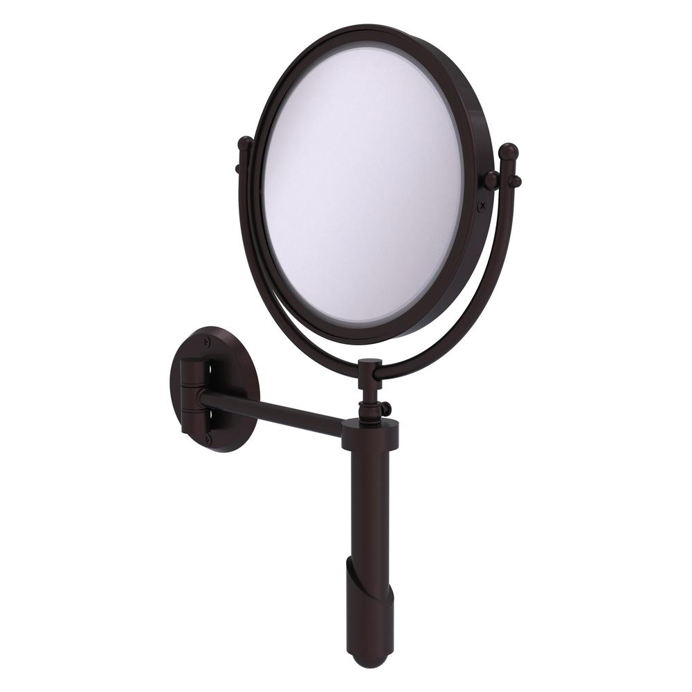 SHM-8/2X-ABZ Soho Collection Wall Mounted Make-Up Mirror Inch Diameter  with 2X Magnification, Antique Bronze