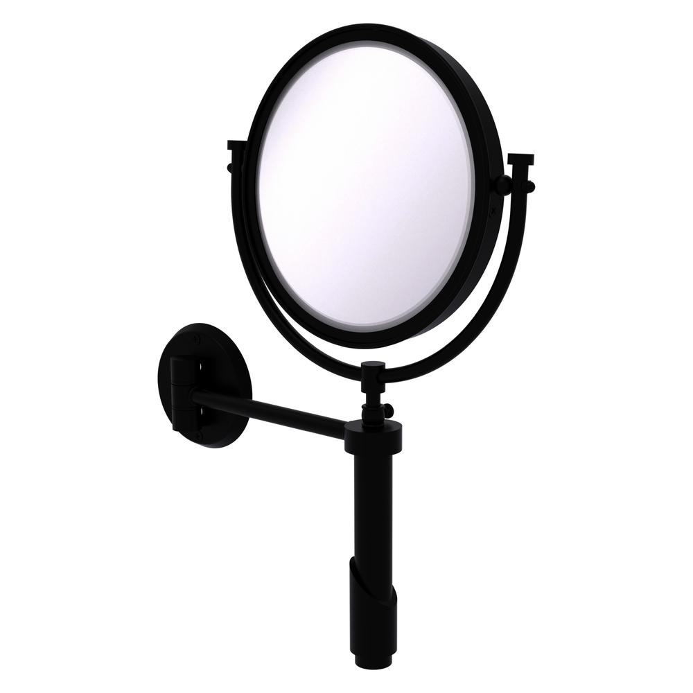 TRM-8/5X-BKM Tribecca Collection Wall Mounted Make-Up Mirror Inch  Diameter with 5X Magnification, Matte Black