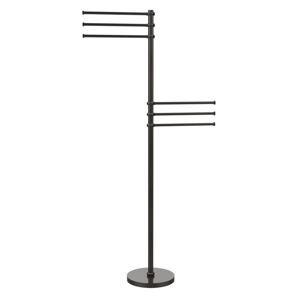TS-50T-ORB Towel Stand with Pivoting 12 Inch Arms, Oil Rubbed Bronze