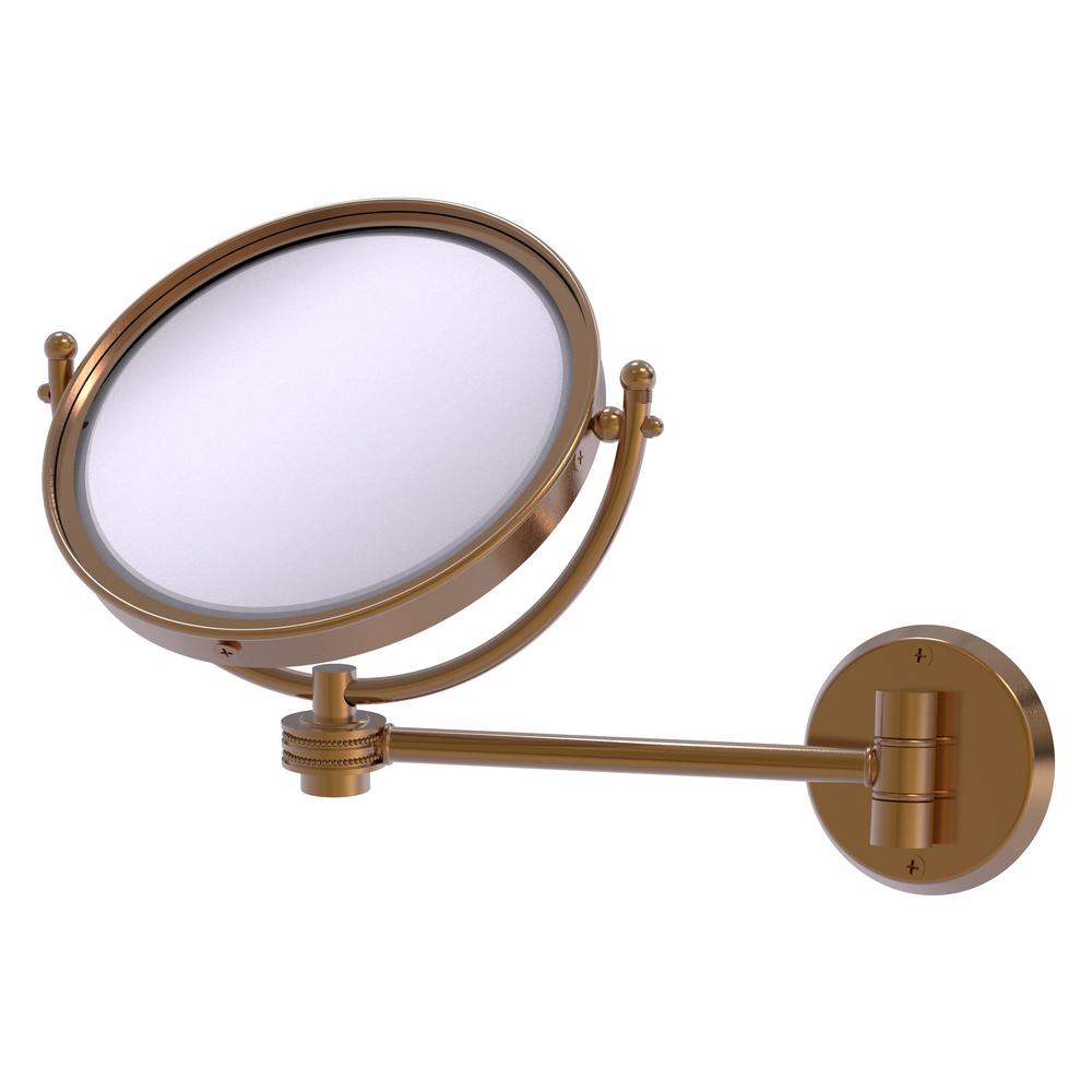WM-5D/4X-BBR Inch Wall Mounted Make-Up Mirror 4X Magnification, Brushed  Bronze