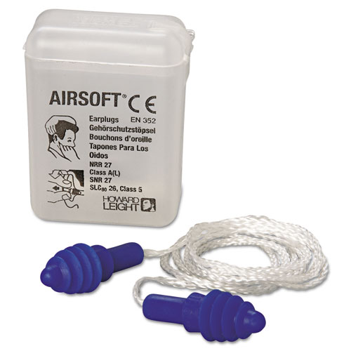 AirSoft Reusable Air Cushioned Earplugs, Corded. Picture 3