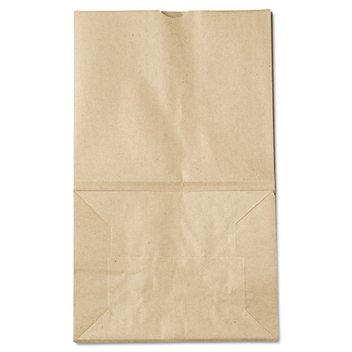 Grocery Paper Bags, 40 lb Capacity, #20 Squat, 8.25" x 5.94" x 13.38", Kraft, 500 Bags. Picture 2
