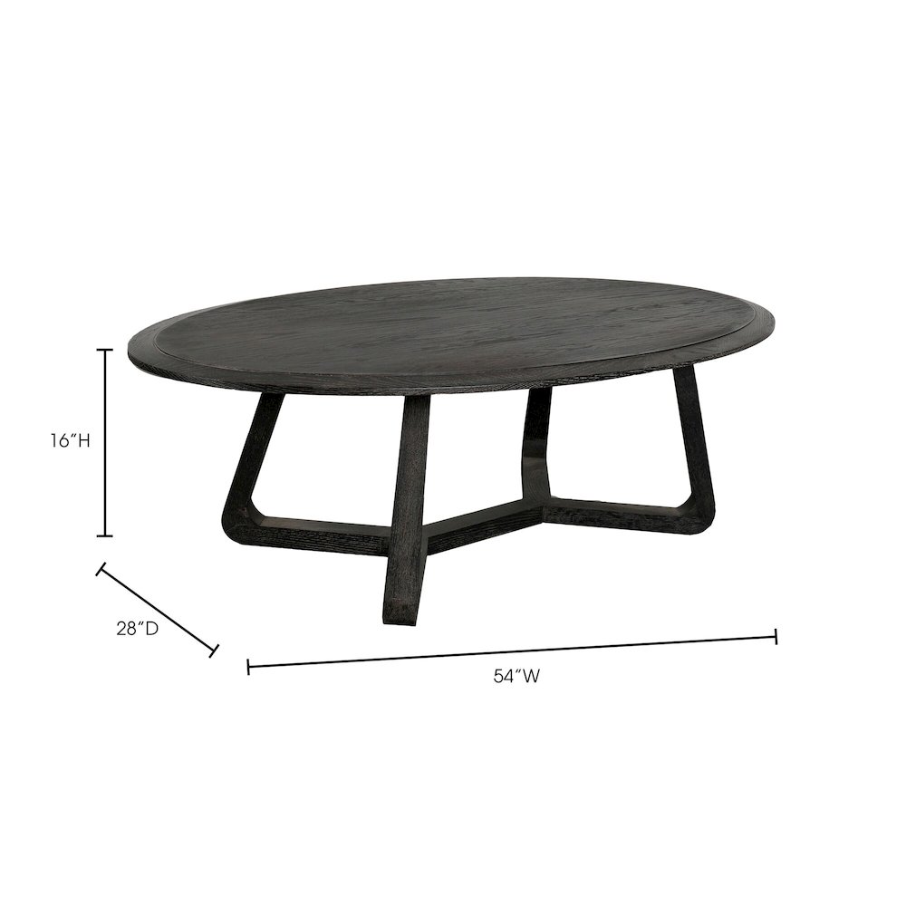 Rustic Charcoal Oak Coffee Table - Part of Nathan Collection, Belen Kox. Picture 4