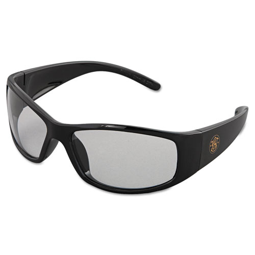 Elite Safety Eyewear, Black Frame, Clear Anti-Fog Lens. Picture 1