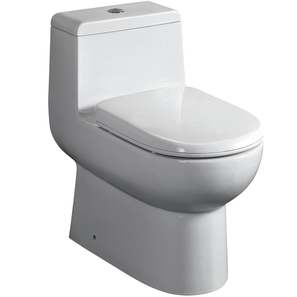 Antila One-Piece Dual Flush Toilet w/ Soft Close Seat. Picture 1