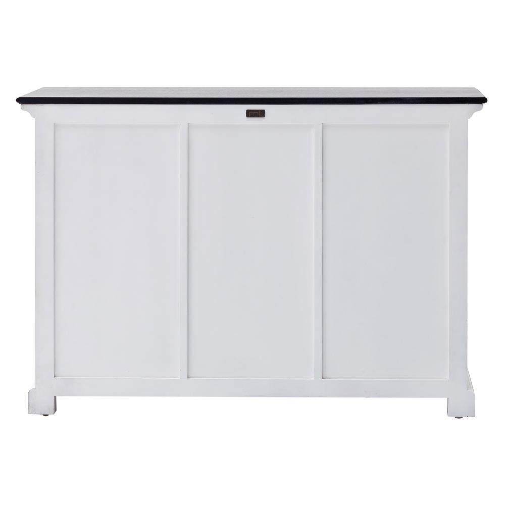 Halifax Contrast Classic White & Black Buffet with 2 Baskets. Picture 16