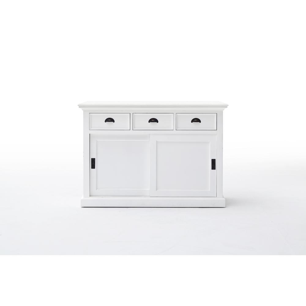 Halifax Classic White Buffet with Sliding Doors. Picture 11