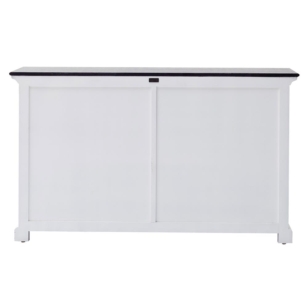 Halifax Contrast Classic White & Black Buffet with Sliding Doors. Picture 15