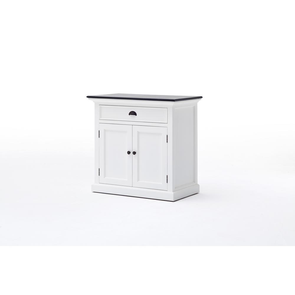 Halifax Contrast Classic White & Black Small Buffet. Picture 16