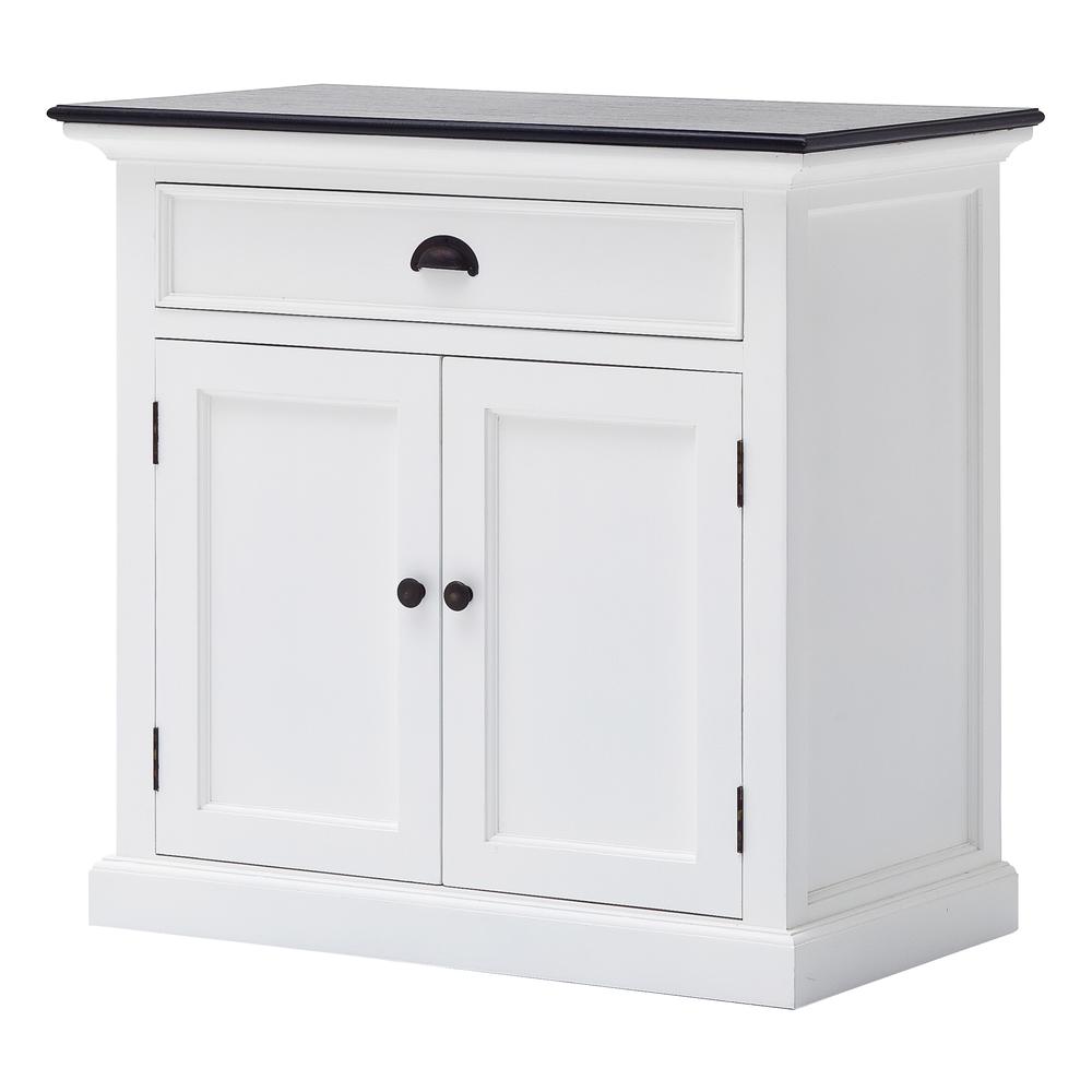 Halifax Contrast Classic White & Black Small Buffet. Picture 2