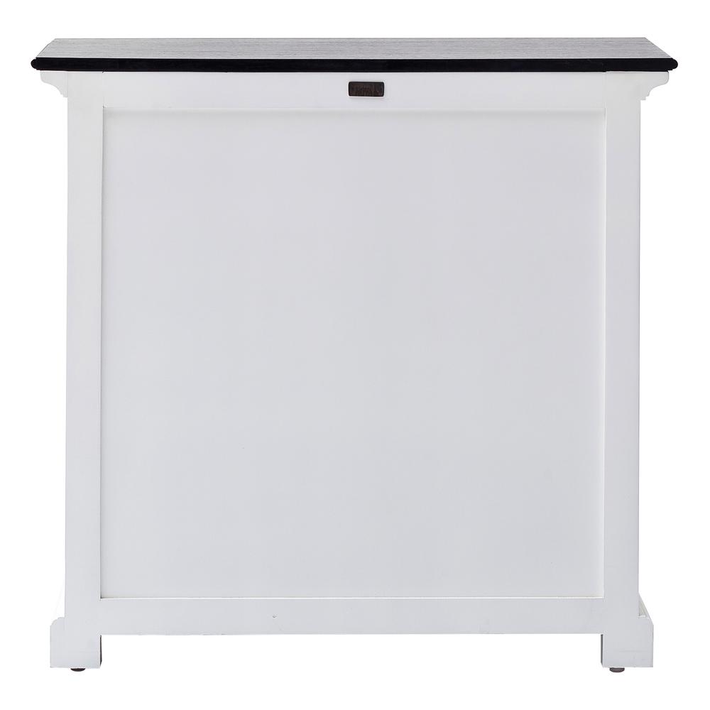 Halifax Contrast Classic White & Black Small Buffet. Picture 15