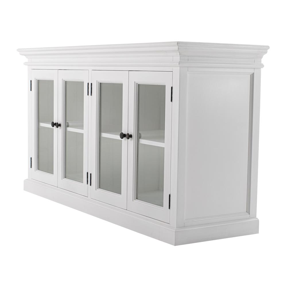 Halifax Classic White Display Buffet with 4 Glass Doors. Picture 2